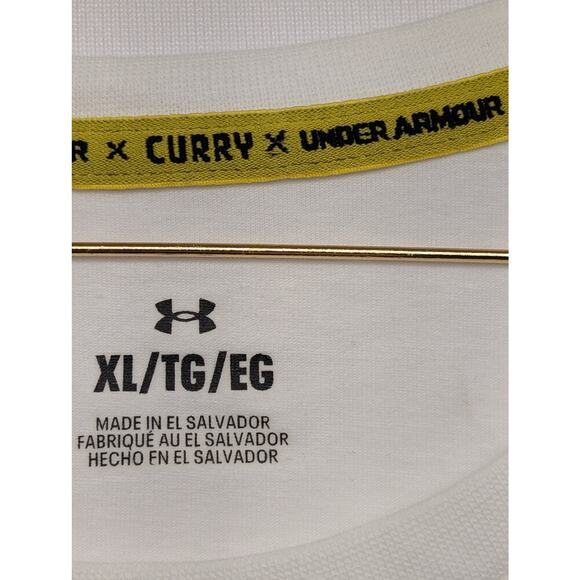 NWT Under Armour Men's Curry Sleeveless Tee in White size XL - Picture 5 of 7